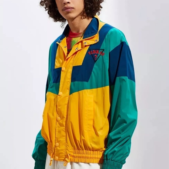 Guess X J Balvin Vibras Retro Windbreaker Jacket men clothes（size small） - Picture 3 of 6